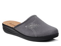 Kapcie damskie pantofle domowe Inblu CF-48 szare z zakrytymi palcami-36