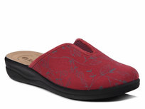 Kapcie damskie pantofle domowe Inblu CF-49 bordowe z zakrytymi palcami-36