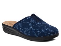 Kapcie damskie pantofle domowe Inblu CF-49 granatowe z zakrytymi palcami-37