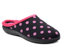 Kapcie damskie pantofle domowe Inblu EC-90 czarne w kropki zakryte palce-36
