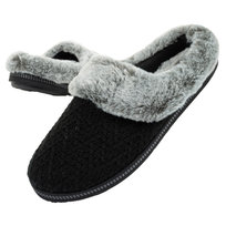 Kapcie damskie Skechers laczki [167225/BLK] ocieplane-36 SKECHERS