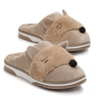 Kapcie Damskie Z Lisem Khaki Fox 38/39 - Permani