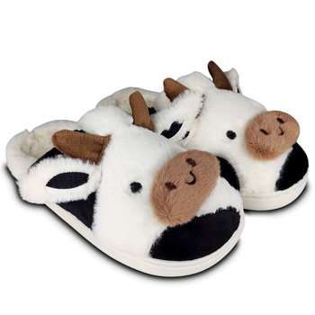 Kapcie Domowe Lekkie Eleganckie Papcie Damskie  Z Białą Krówką 38/39 - Inna marka