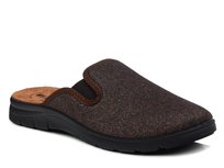 Kapcie męskie brązowe Inblu BG-59 pantofle domowe skórzana wkładka-40