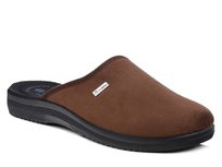 Kapcie męskie brązowe Inblu DG-75 pantofle domowe wsuwane zakryte palce-43