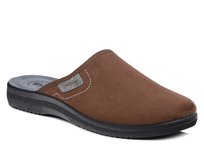 Kapcie męskie brązowe Inblu DG-82 pantofle domowe zakryte palce laczki-45