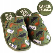 Kapcie Męskie Domowe Ocieplane Wsuwane Dzień Dziadka Prezent Moraj 40-41