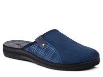 Kapcie męskie granatowe Inblu DG-17 pantofle domowe z zakrytymi palcami-45