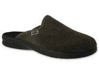 Kapcie męskie pantofle domowe wsuwane szare z tkaniny Befado 548M028-44