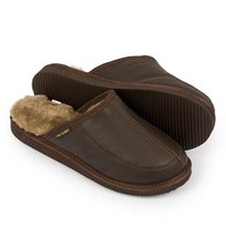 Kapcie Męskie Skórzane Pantofle Ocieplane Zimowe R.41 Ire Shoes