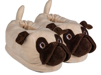 Kapcie mops rozm 31-36 dla dzieci PLUSZOWE PIESEK - Out of The Blue