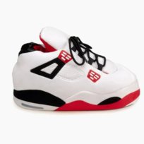 Kapcie Pluszowe białe inspirowane nike jordan 4 r. 35-44