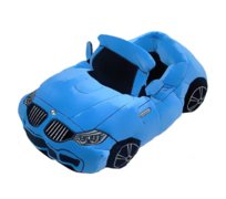 Kapcie pluszowe inspirowane BMW M3 M4 domowe niebieskie uniwersalne uniwersalny rozmiar 35-44