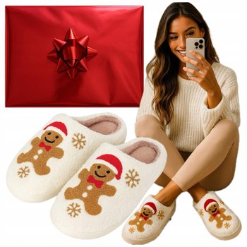 Kapcie świąteczne Gotowy Prezent Na Mikolajki damskie w Pierniki Piernikiem - Jakub Ratajczyk