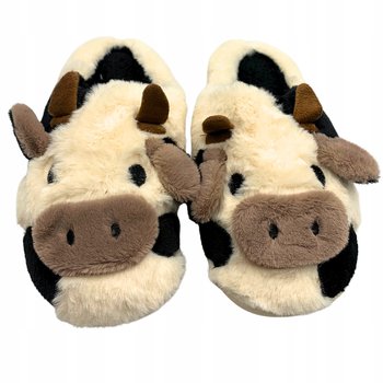 Kapcie Zimowe Krówka Damskie Męskie Ciepłe Miękkie Bambosze R. 36-37 - SkibiStore