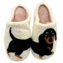 Kapcie Zimowe Pies Jamnik Damskie Męskie Ciepłe Miękkie Bambosze r. 36-37