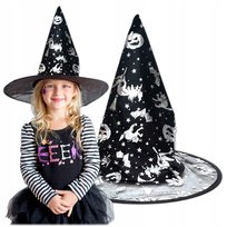 Kapelusz Czapka Czarownicy Wiedźmy Na Halloween Bal Karnawał Przebranie