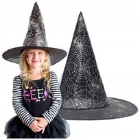 Kapelusz Czapka Czarownicy Wiedźmy Na Halloween Bal Karnawał Przebranie