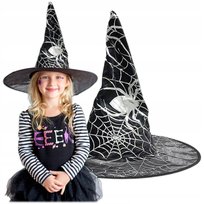 Kapelusz Czapka Czarownicy Wiedźmy Na Halloween Bal Karnawał Przebranie