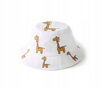 KAPELUSZ czapka dla dzieci BUCKET HAT lato ochrona UV BAWEŁNIANA 50-52