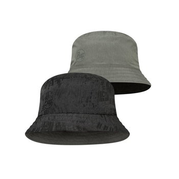 Kapelusz dwustronny Buff Travel Bucket Hat Gline Black- Grey - M/L - Buff