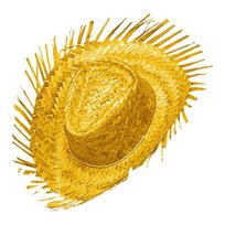 Kapelusz hawajski słomkowy żółty