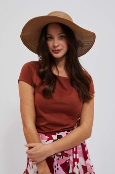 Kapelusz słomkowy z szerokim rondem-uniwersalny - Moodo