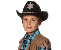 Kapelusz szeryfa dla dziecka, czarny