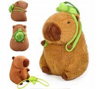 Kapibara Maskotka Kapibara z Plecakiem Żółwikiem Pluszowym Pluszak 25 cm