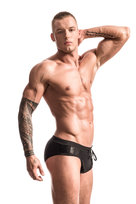 Kąpielówki Aero Black (kieszonka Push-up) Czarny, L Alpha Male