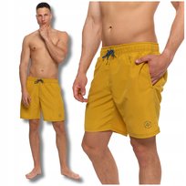 KĄPIELÓWKI MĘSKIE SPODENKI KĄPIELOWE SZORTY Z KIESZENIAMI GŁADKIE MORAJ 3XL