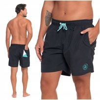 KĄPIELÓWKI MĘSKIE SPODENKI KĄPIELOWE SZORTY Z KIESZENIAMI GŁADKIE MORAJ XXL