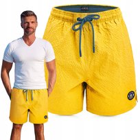 KAPIELÓWKI Męskie Spodenki SZORTY Plażowe MIAMI Żółte L Pako Jeans