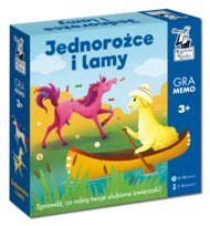 Kapitan Nauka, gra memo Jednorożce i lamy 3+, gra planszowa