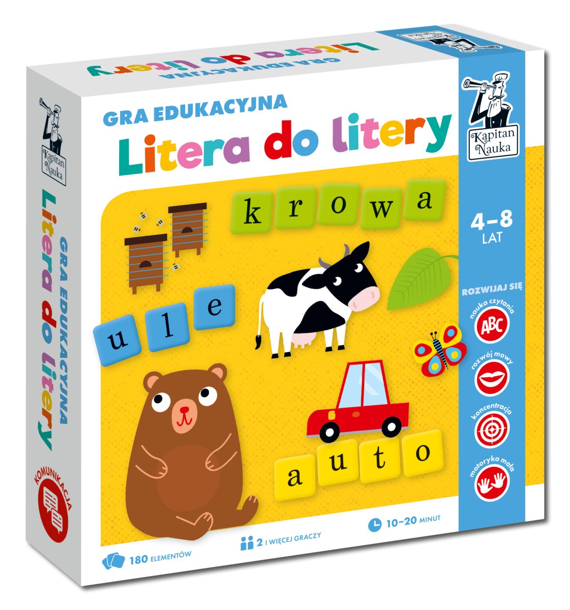 Zdjęcia - Zabawka edukacyjna Kapitan Nauka, Litera do litery 4-8 lat 