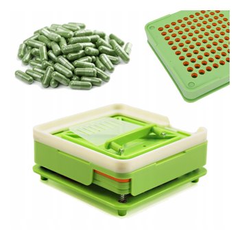 Kapsułkarka Maszyna Napełniania Kapsułek Sumplementów Rozm. 0 100tab Kp-02 - Zakręcony Koszyk