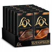 Kapsułki do Nespresso L'OR Espresso 5x10 szt Caramel, 5x10 szt Chocolat