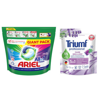 Kapsułki do prania ARIEL All-in-1 72 szt + kapsułki TRIUMF 30 szt - Ariel