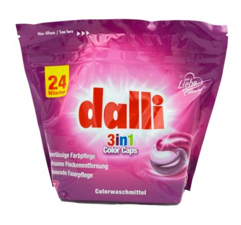Kapsułki do prania Dalli Color 3w1 24szt - Dalli