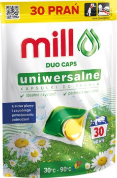 Kapsułki do prania MILL Professional Duo Caps 30szt. UNIWERSALNE - Mill