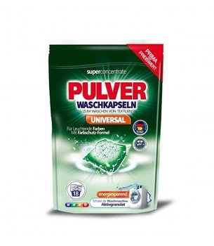 Kapsułki do prania PULVER Waschkapseln Universal, 18 sztuk - Pulver