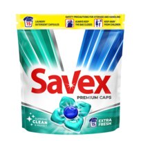 Kapsułki do prania tkanin kolorowych Premium Caps Extra Fresh 15 szt. Savex