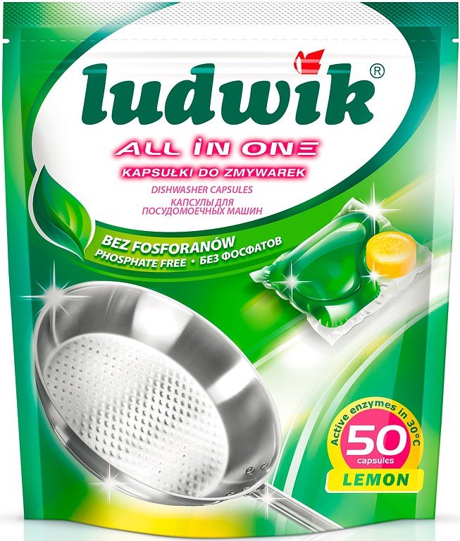 Kapsułki do zmywarek LUDWIK All In One, 50 szt. - Ludwik | Sklep EMPIK.COM