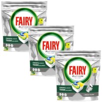 Kapsułki do zmywarki FAIRY Platinum All in One, 84 szt - cytrynowe moc czyszczenia ochrona nabłyszczanie świeżość