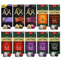 Kapsułki Jacobs i L'OR do Nespresso(r)* mix 100 kapsułek 9+1 !