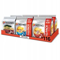Kapsułki Tassimo MEGAPACK zestaw mix kaw czarnych, 5+1 opakowanie !
