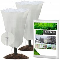 KAPTUR ZIMOWY OCHRONNY NA ROŚLINY 80X100CM RĘKAW LEKKI ODDYCHAJACY 2SZT