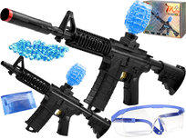 KARABIN NA KULKI ŻELOWE z Tłumikiem PISTOLET AUTOMATYCZNY Okulary NABOJE Pegaz Toys