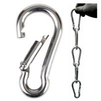 Karabińczyk 8X80 Mm Ocynkowany Do Hamaka Huśtawki Łącznik Mocny Zaczep Hak