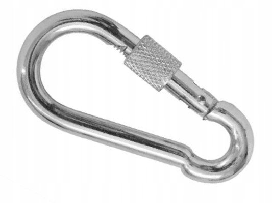 Marcopol Marcopol Karabińczyk Skręcany Z Zabezpieczeniem 6X60 Ocynkowany 60Mm Din5299